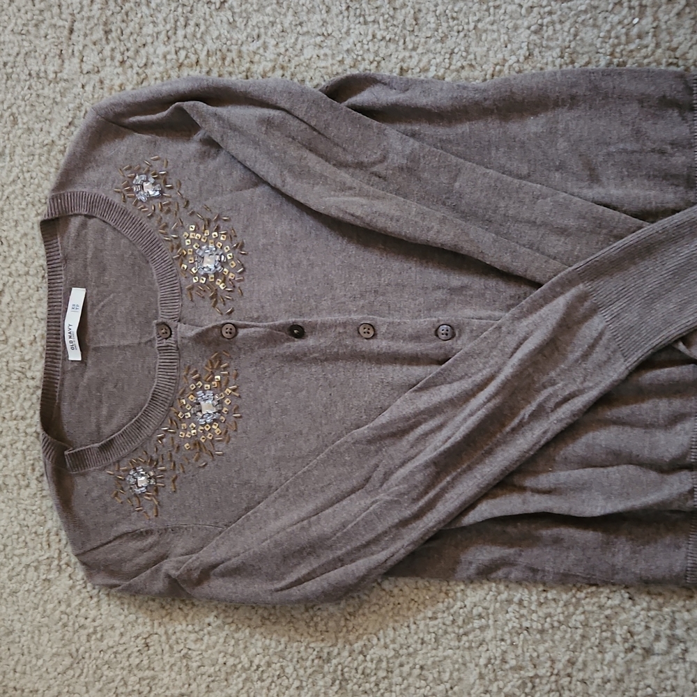 Women's beaded cardigan